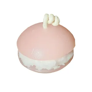 شمع مدل ماکارون(بشقاب پرنده) مجموعه 12 عددی