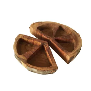 ظرف سرو چوبی مدل هرمی کد 618