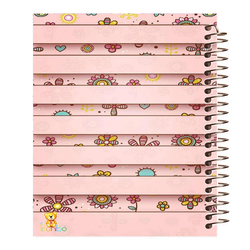 دفتر مشق 100 برگ بانیبو طرح  گل کد 1058