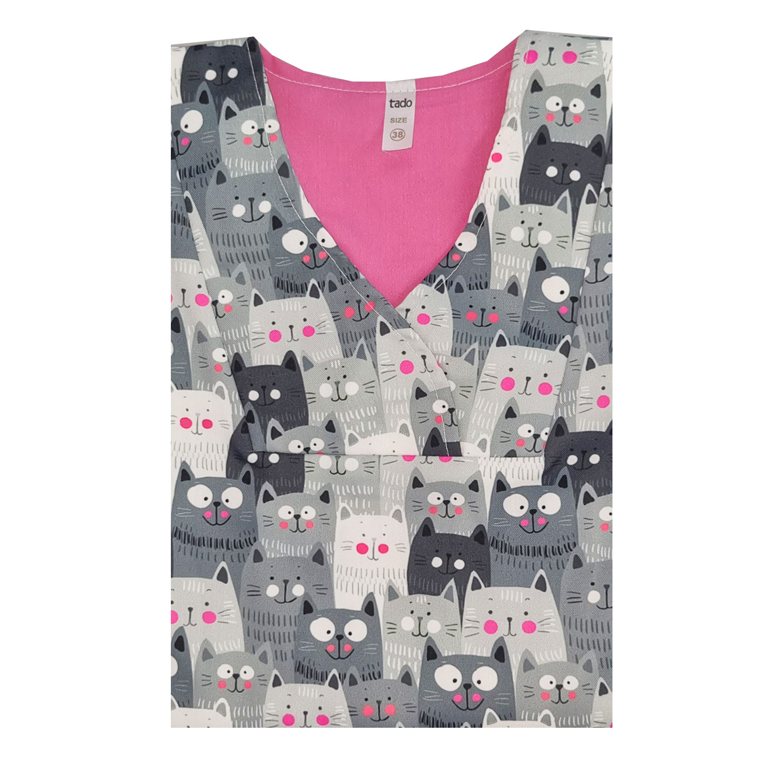 ست کلاه و روپوش پزشکی زنانه تادو مدل RO1904