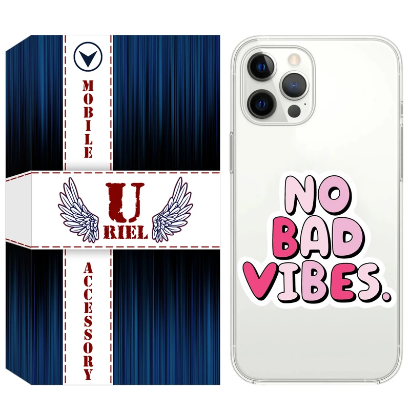 کاور یوریل مدل Clear کد 92 طرح انرژی مثبت مناسب برای گوشی موبایل اپل iPhone 12 Pro Max