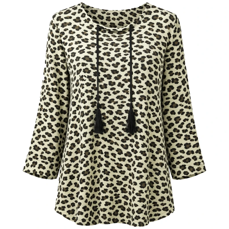 بلوز آستین بلند یقه بندی زنانه مدل تایگر کد 3