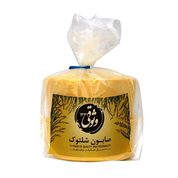 صابون شستشو وثوقی مدل شلتوک وزن 400 گرم صابون شستشو وثوقی مدل شلتوک وزن 400 گرم