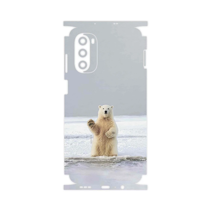 برچسب پوششی ماهوت مدل Polar_bear-FullSkin مناسب برای گوشی موبایل موتورولا Moto G52