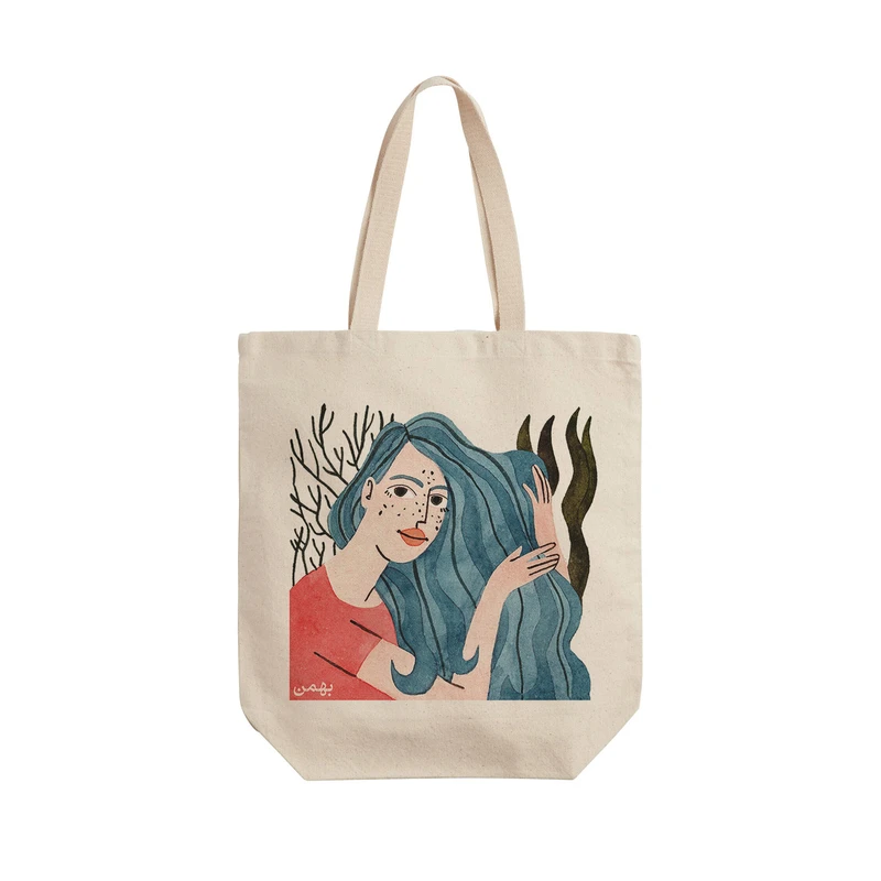 ساک خرید ترمه طراحان ایده مدل نماد ماه تولد بهمن کد bsf011 - L