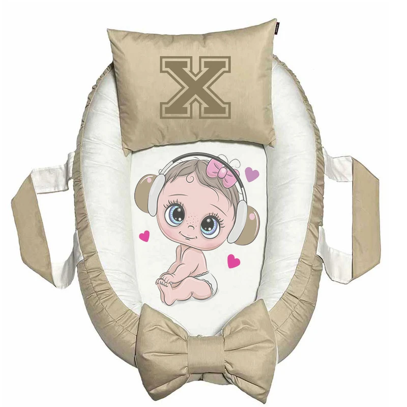 تشک غلت گیر نوزاد پاد آفرین مدل فانتزی طرح حرف X