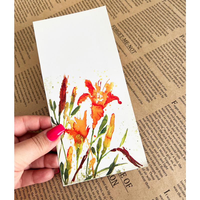 کارت پستال طرح گل کد JAM.15 بسته 12 عددی