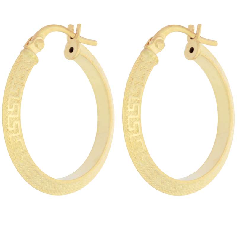 گوشواره طلا 18 عیار زنانه طلای مستجابی مدل حلقه ای کد V1