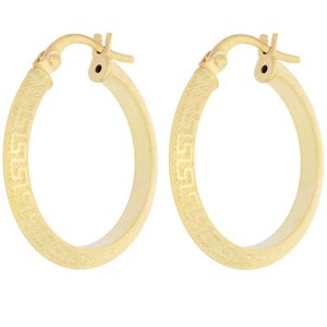 گوشواره طلا 18 عیار زنانه طلای مستجابی مدل حلقه ای کد V1