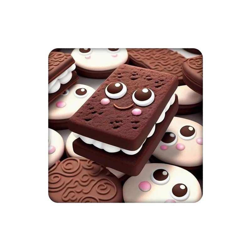 زیرلیوانی طرح بیسکوییت خوشحال کد 0822917