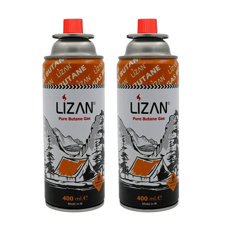 کپسول گاز سفری 220 گرمی لیزن مدل کمپینگ بسته دو عددی