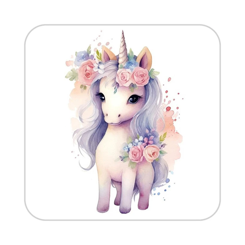 زیر لیوانی کاکتی طرح اسب تک شاخ و یونیکورن مدل mp32293