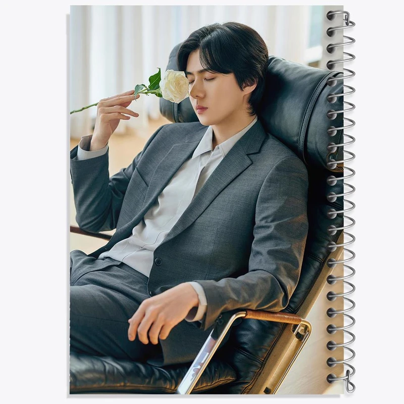 دفتر ژورنال نویسی 50 برگ خندالو مدل نقطه ای طرح سهون گروه اکسو EXO کد 13474