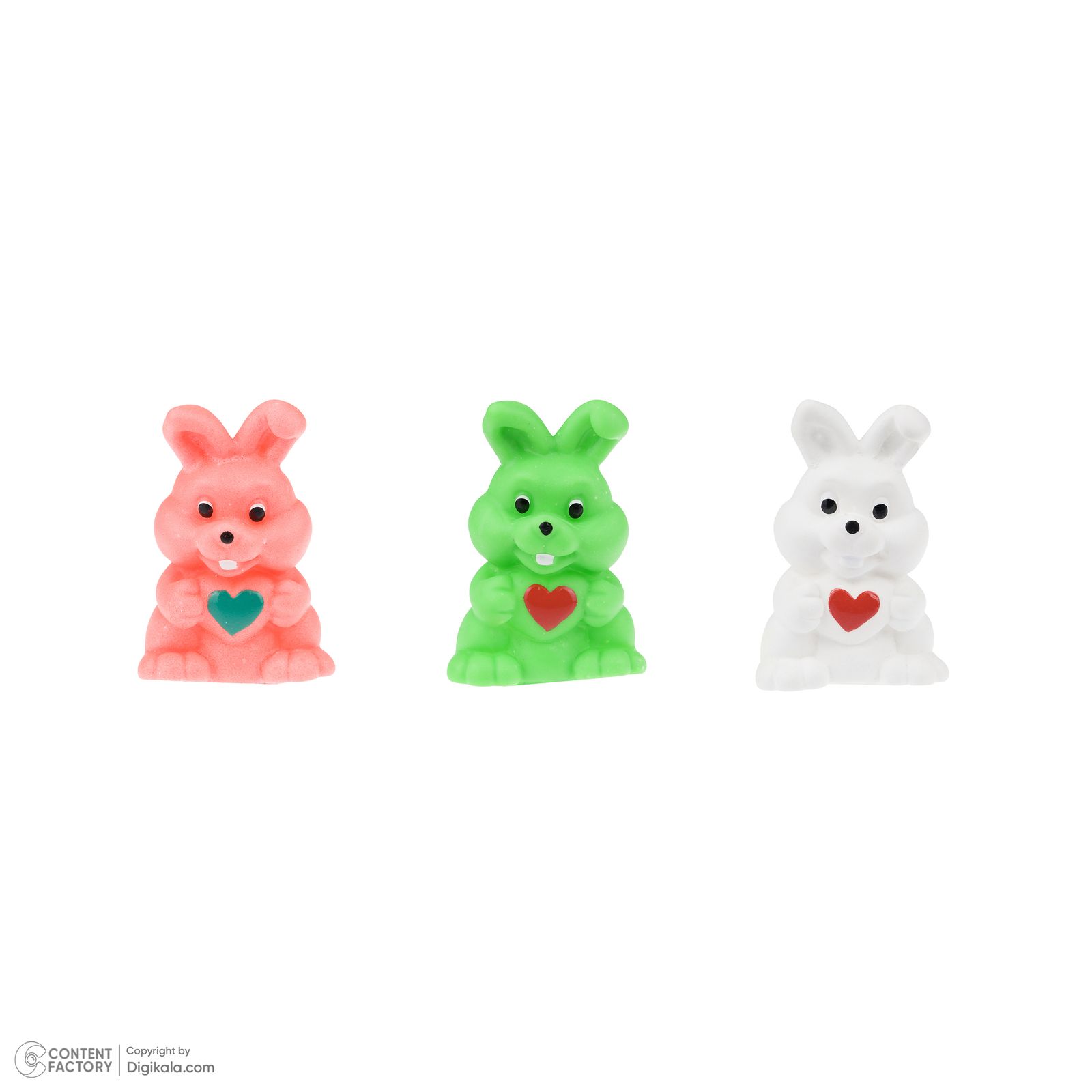 عروسک حمام مدل خرگوش سوت دار بسته 3 عددی -  - 2