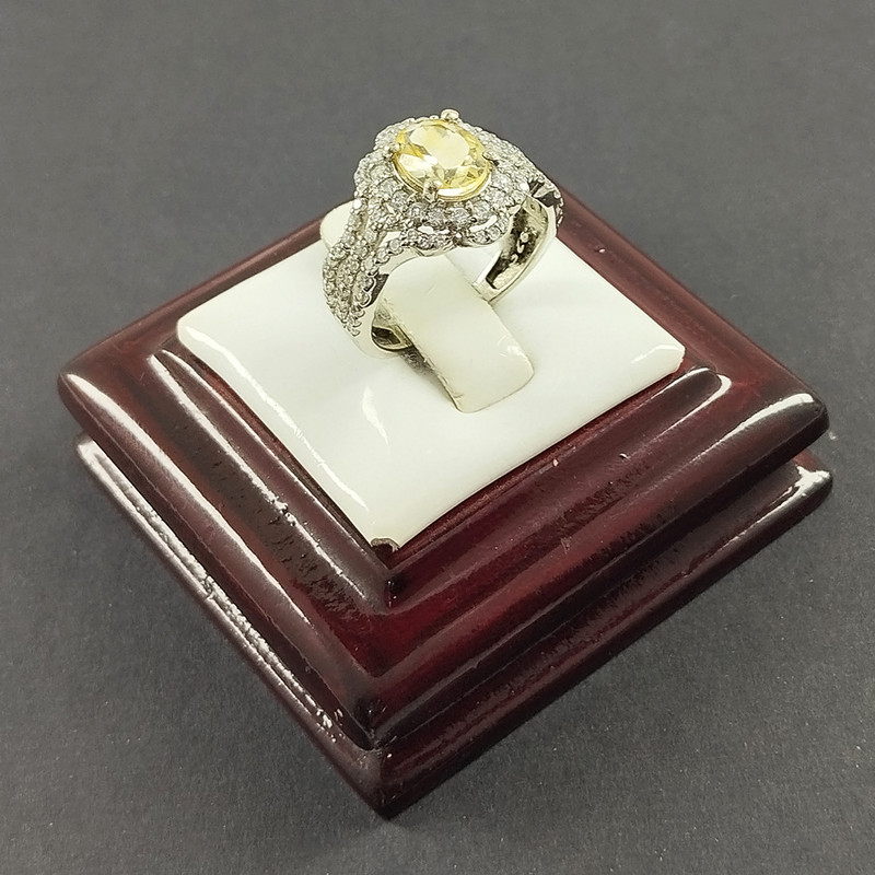 انگشتر نقره زنانه سلین کالا مدل سیترین کد 31