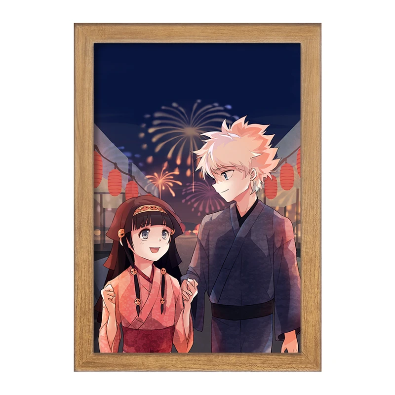 تابلو خندالو مدل کیلوا و آلوکا انیمه هانتر ایکس هانتر Hunter × Hunter  کد 11927