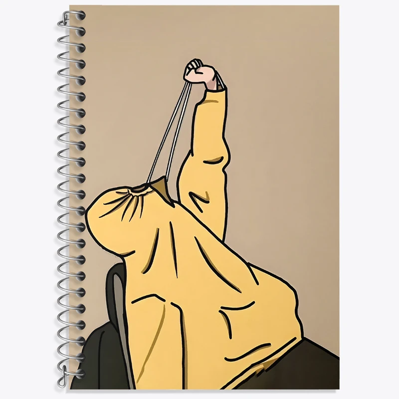 دفتر زبان 50 برگ خندالو مدل سه خط طرح دخترانه فانتزی کد N2725