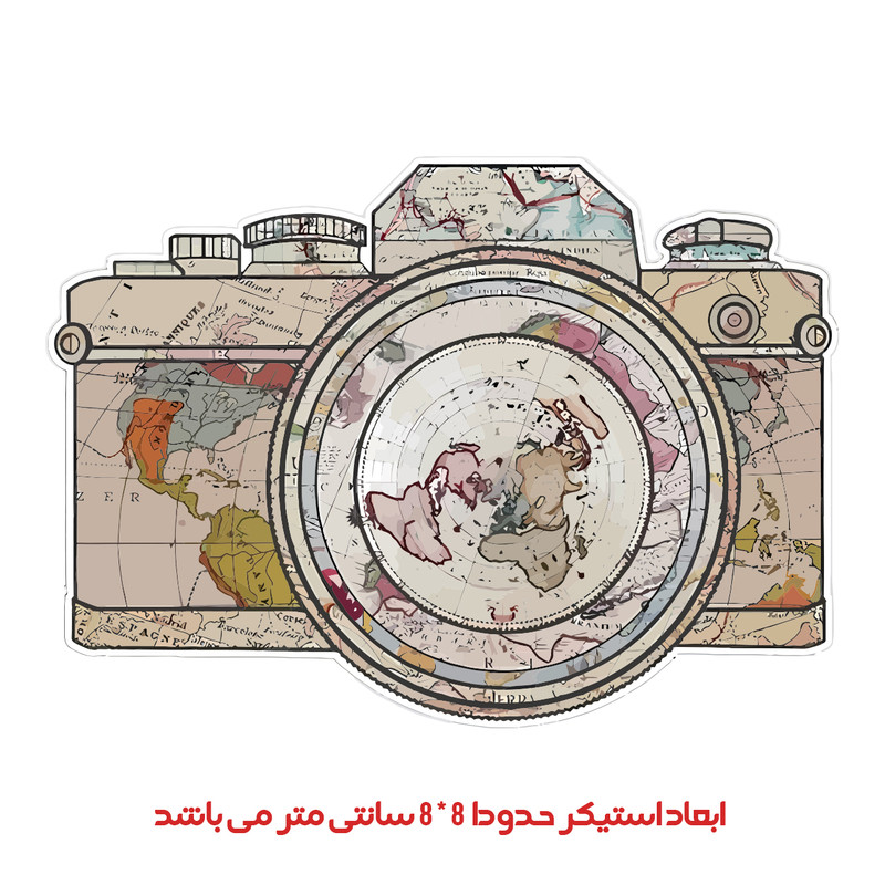برچسب لپ تاپ پویا مارکت طرح دوربین کد 2191