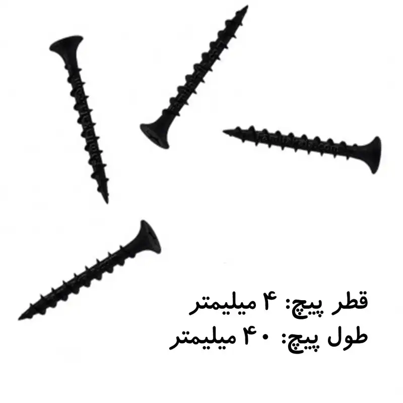 پیچ ام دی اف مدل 4 در 40 بسته 50 عددی