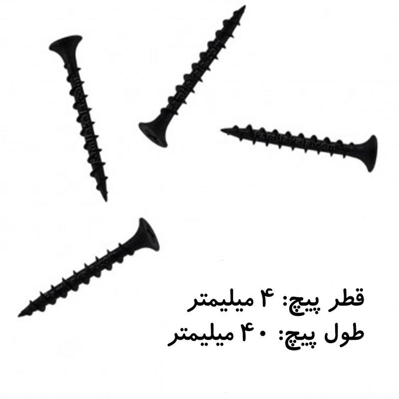 پیچ ام دی اف مدل 4 در 40 بسته 50 عددی