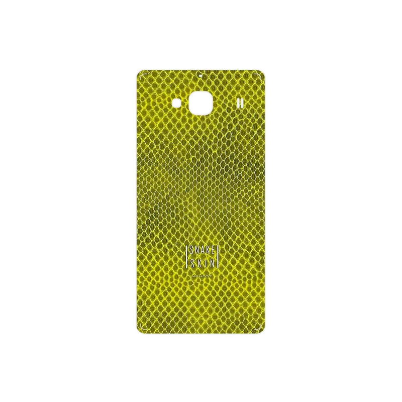 برچسب پوششی ماهوت مدل Yellow Snake Skin مناسب برای گوشی موبایل شیائومی Redmi 2