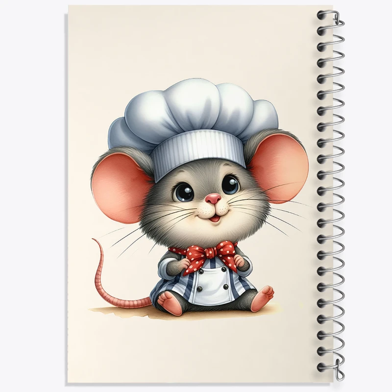 دفتر نقاشی 50 برگ خندالو طرح موش آشپز کد N5557