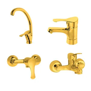 ست شیرآلات پاس گستر مدل لاله مجموعه 4 عددی