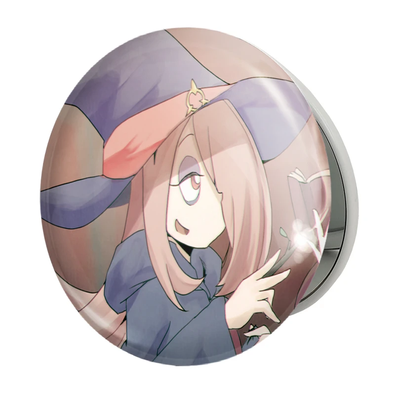 آینه جیبی خندالو طرح جانسون و اکو و سوسی انیمه جادوگران کوچک Little Witch Academia مدل تاشو کد 22881 