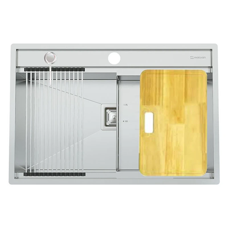 سینک ظرفشویی استیل توکار یک لگنه مکوان مدل MS74-Smart