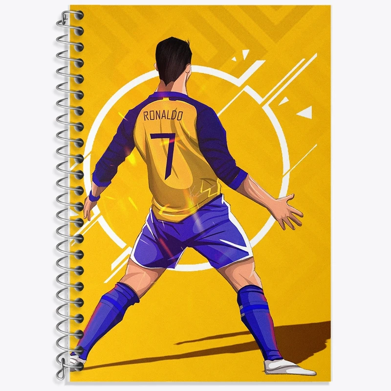 دفتر لغت 50 برگ خندالو طرح کریستیانو رونالدو کد F305