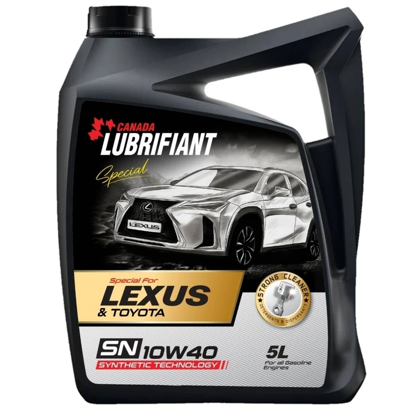 روغن موتور کانادا لوبریفنت مدل اسپیشیال 10W40 SN TOYOTA &amp; LEXUS حجم 5 لیتر