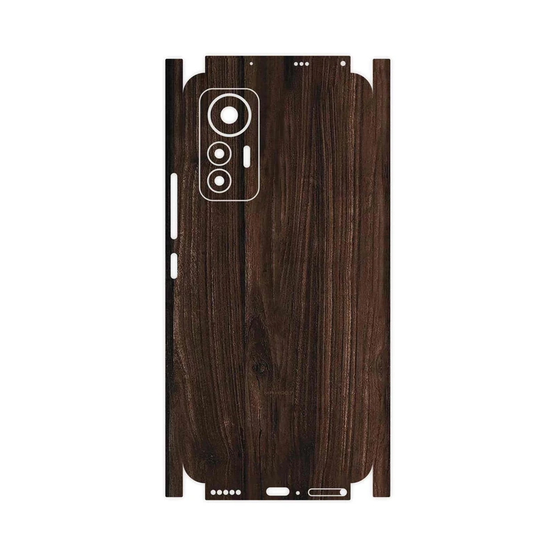 برچسب پوششی ماهوت مدل Dark_Walnut_Wood-FullSkin مناسب برای گوشی موبایل شیائومی 12 Lite