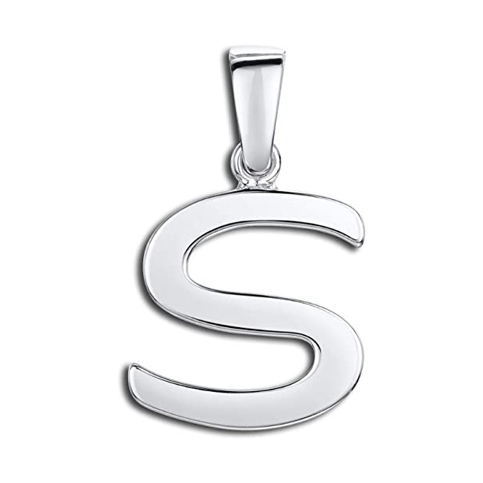 آویز گردنبند نقره مدل حرف S آویز گردنبند نقره مدل حرف S
