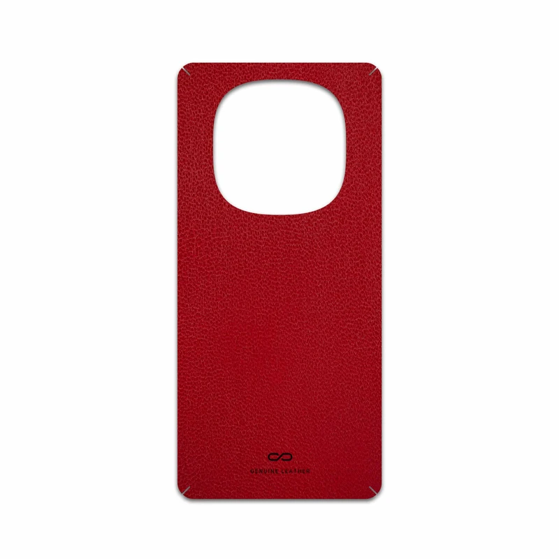 برچسب پوششی ماهوت مدل Red-Leather مناسب برای گوشی موبایل شیائومی Redmi Note 14 Pro 4G