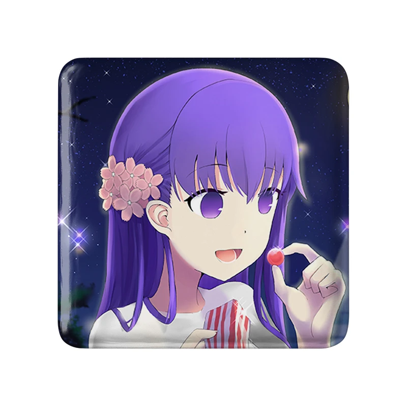 مگنت خندالو طرح ساکورا انیمه فیت استی نایت Fate Stay Night  مدل مربعی کد 22770