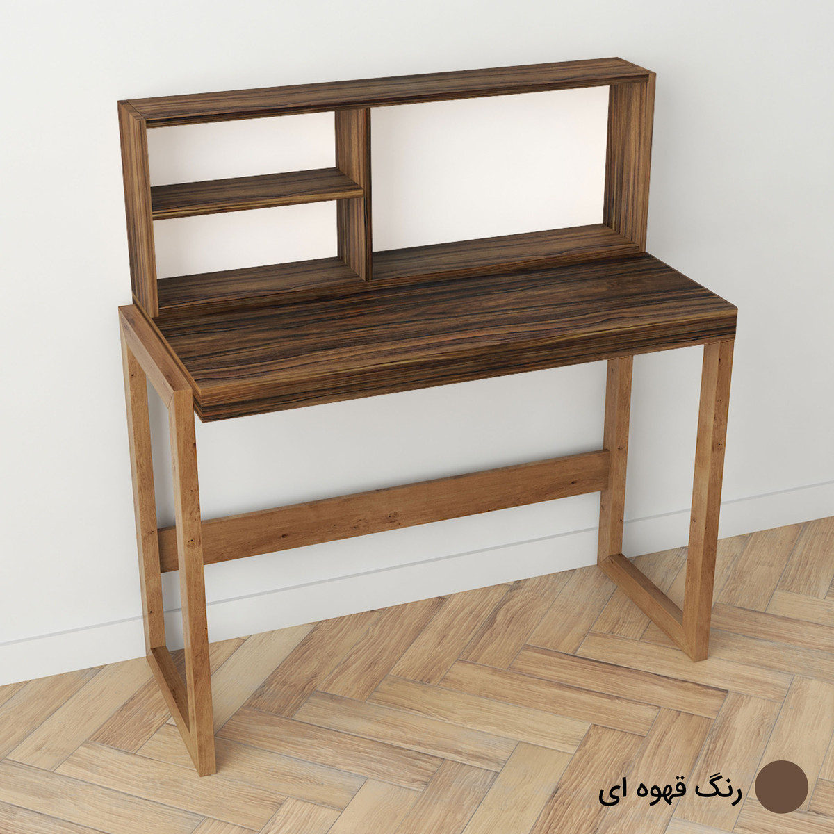 میز تحریر طرح کتابخانه دار مدل درسا 2 میز تحریر طرح کتابخانه دار مدل درسا 2