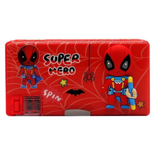 جامدادی مدل کتابی اسپینر دار کد 568.9 طرح مرد عنکبوتی