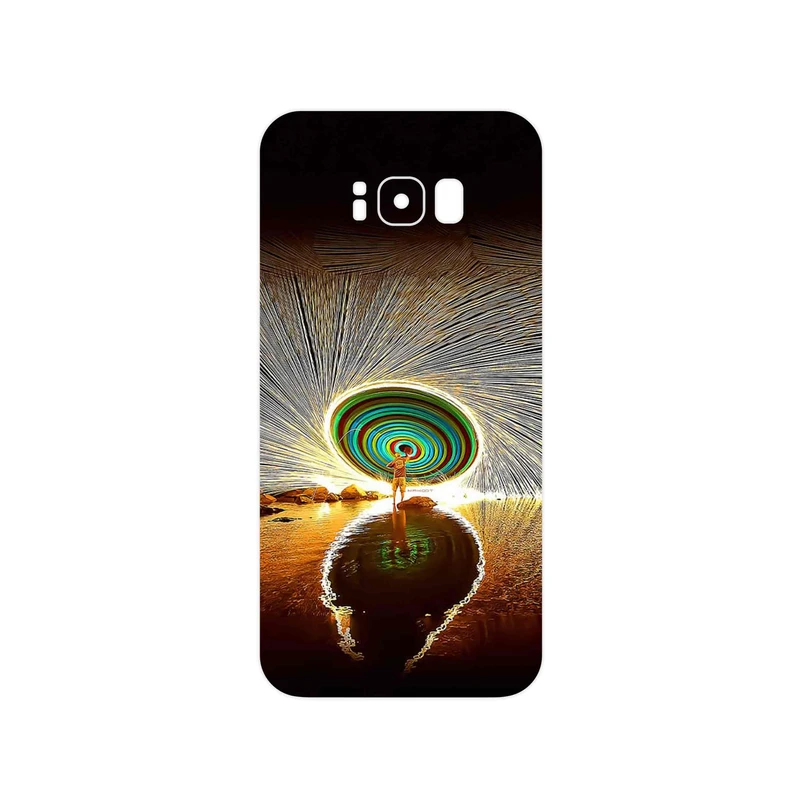 برچسب پوششی ماهوت مدل Night Light Fountain مناسب برای گوشی موبایل سامسونگ Galaxy S8 Plus