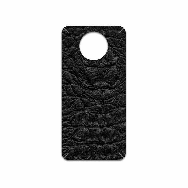 برچسب پوششی ماهوت مدل Black-Crocodile-Leather مناسب برای گوشی موبایل شیائومی Redmi Note 9T