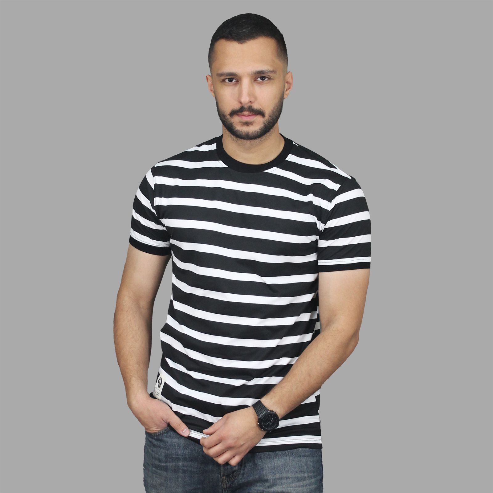 تی شرت آستین کوتاه مردانه مالدینی مدل t-495 -  - 1