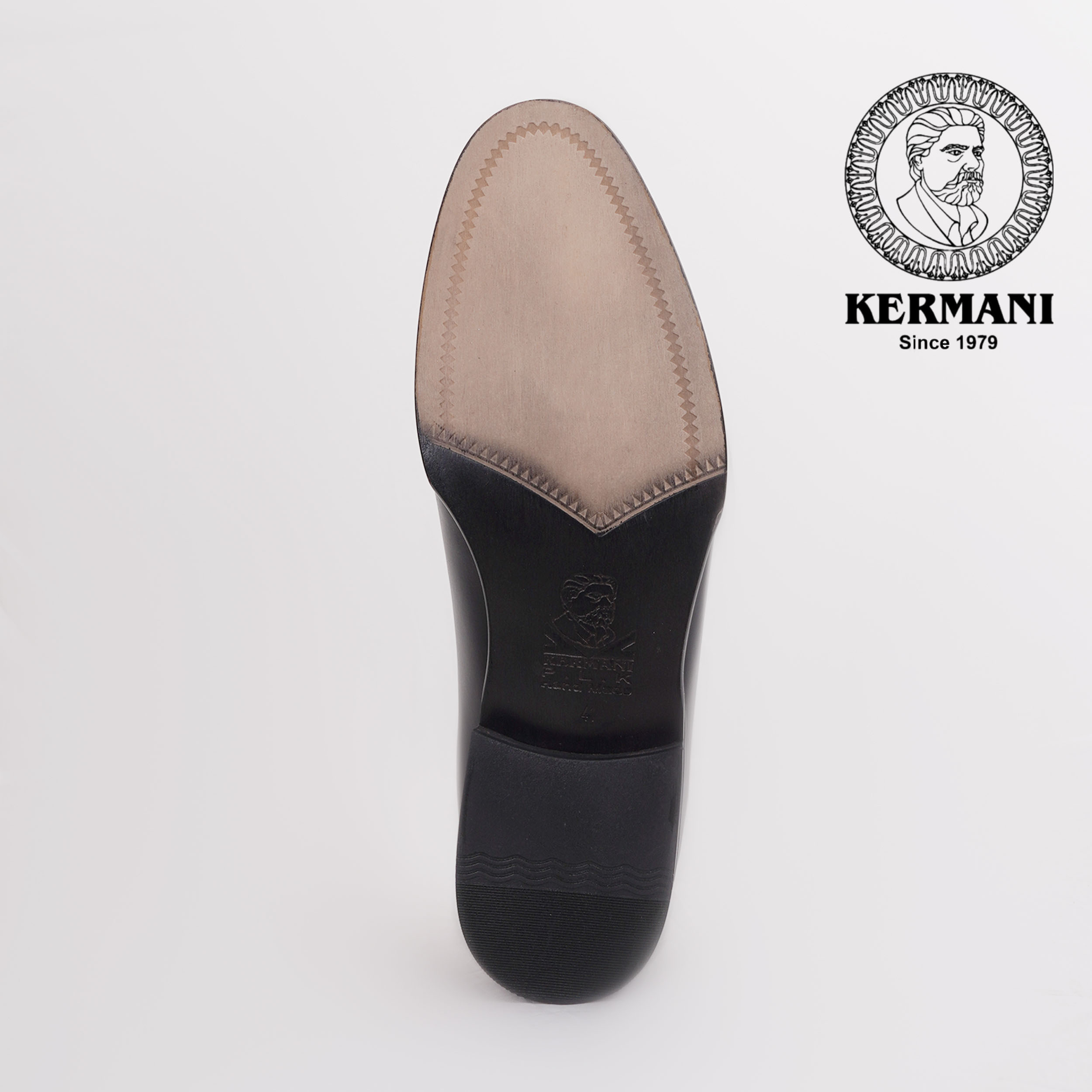 کفش مردانه کرمانی مدل چرم دستدوز طبیعی کد 1071 رنگ مشکی -  - 7