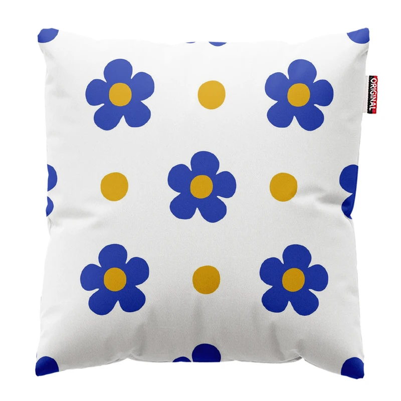 کوسن پاد آفرین طرح گل کد 2754 سایز 30*30 سانتی متر