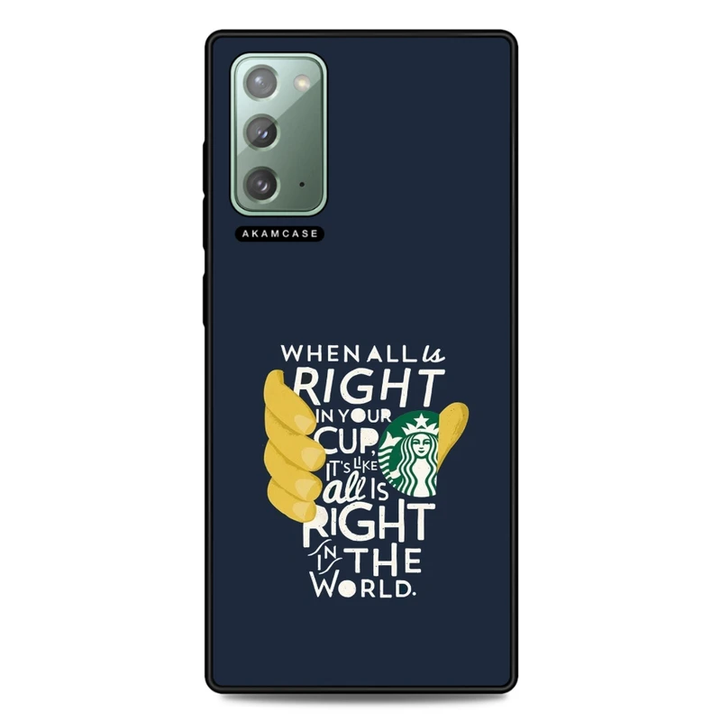 کاور آکام مدل AMC-WSGN20-STARBUCKS-31 مناسب برای گوشی موبایل سامسونگ Galaxy Note 20