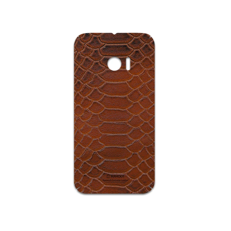 برچسب پوششی ماهوت مدل Brown-Snake-Leather مناسب برای گوشی موبایل اچ تی سی 10