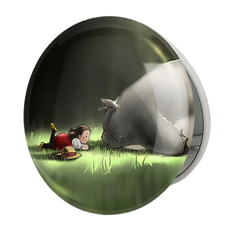 آینه جیبی خندالو طرح انیمه همسایه من توتورو My Neighbor Totoro مدل تاشو کد 30254