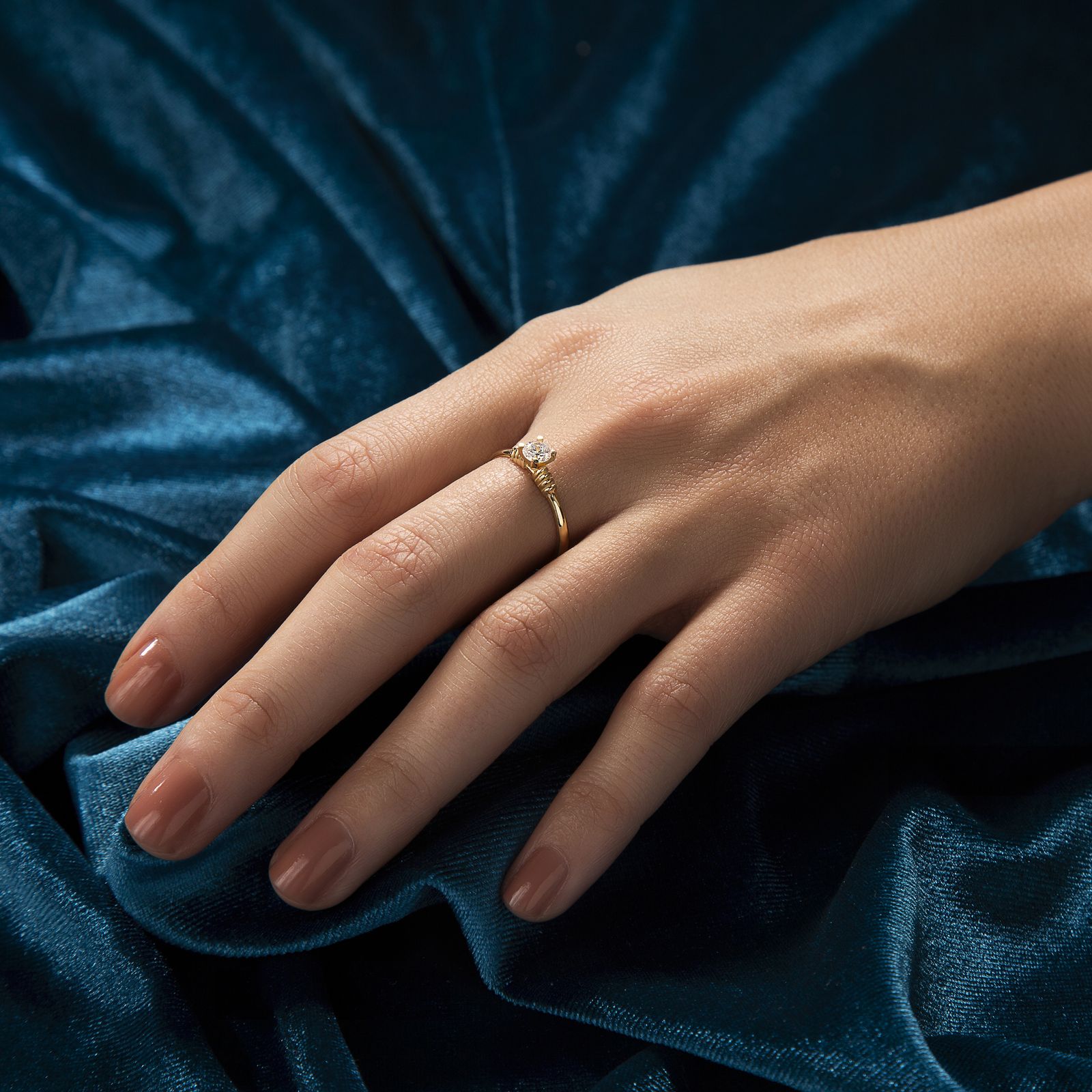 انگشتر طلا 18 عیار زنانه جواهری سون مدل 3359 -  - 2
