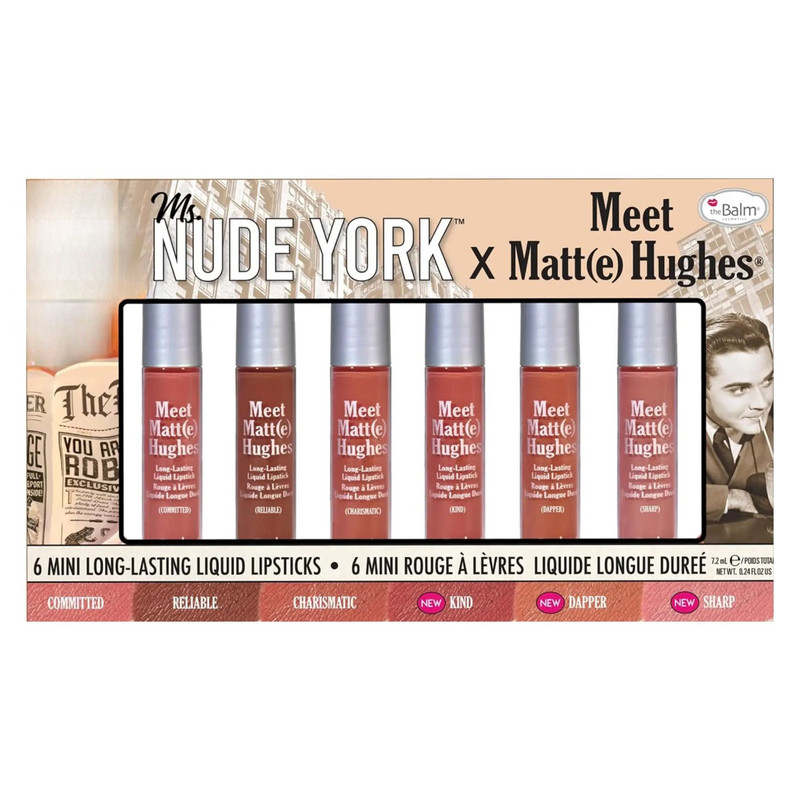 رژ لب مایع مات دبالم مدل Meet Hughes Ms.York مجموعه 6 عددی