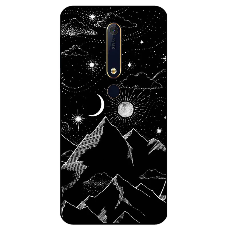 کاور مگافون طرح کوه مدل 8078 مناسب برای گوشی موبایل نوکیا 6.1 