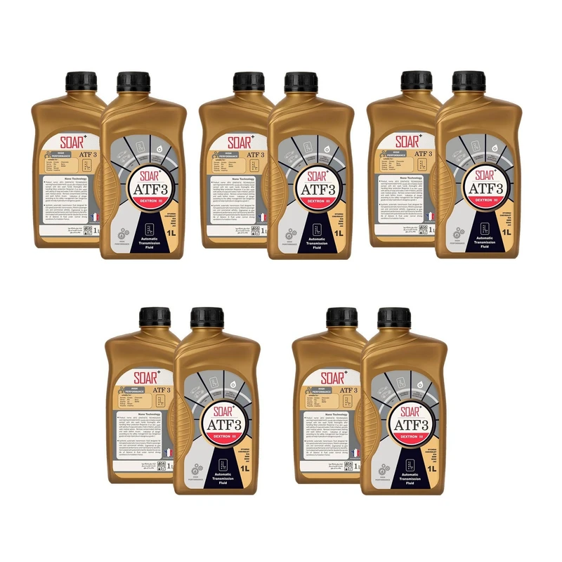 روغن گیربکس سوآر مدل ATF-3 حجم 1 لیتر بسته 10 عددی