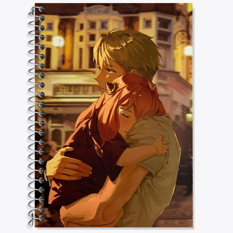 دفتر لغت 50 برگ خندالو مدل انیا و لوید انیمه اسپای ایکس فمیلی Spy X Family کد 22196